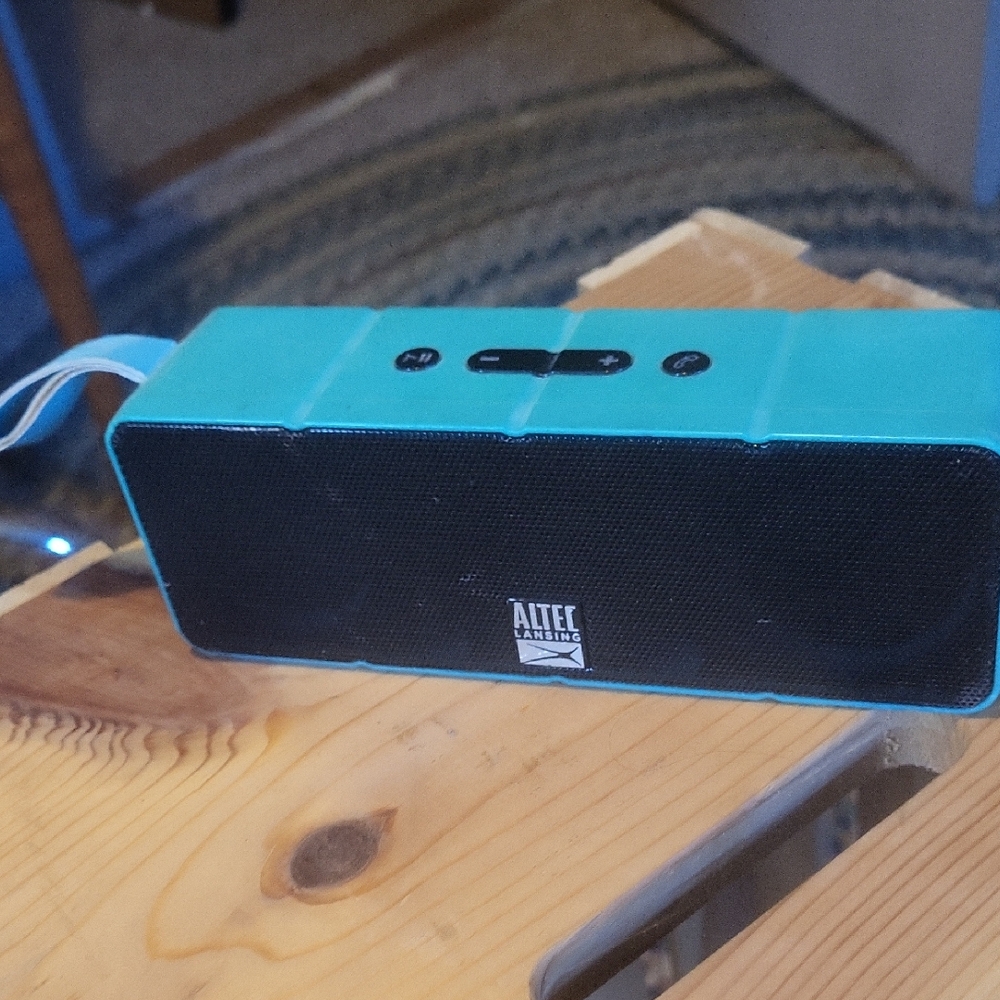 Altec Lansing Blue Portable Bluetooth Speaker